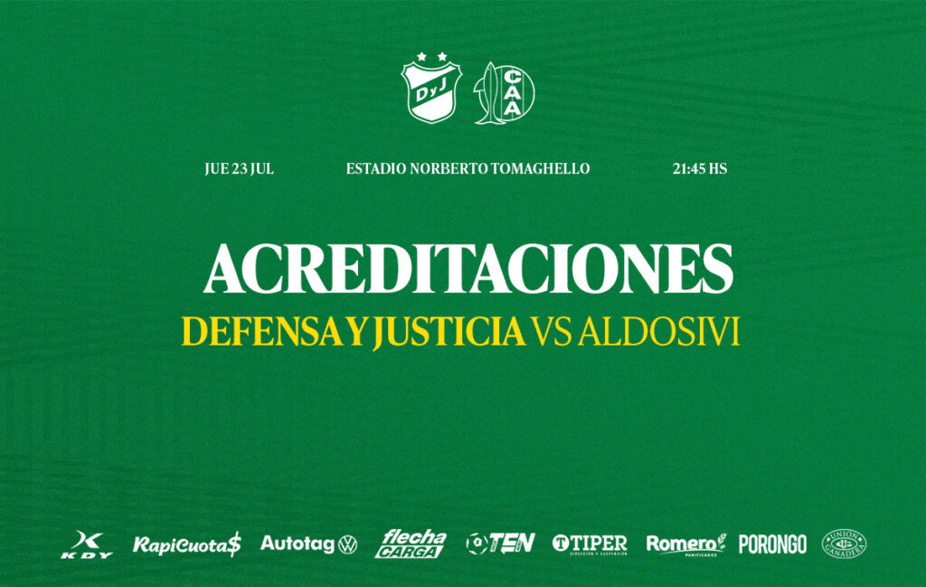 Arranca el torneo: Acreditación de prensa Defensa vs Aldosivi